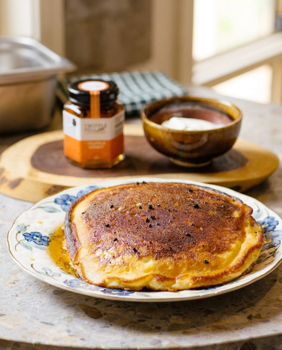 Yoghurt Pancakes with Truffle Honey
