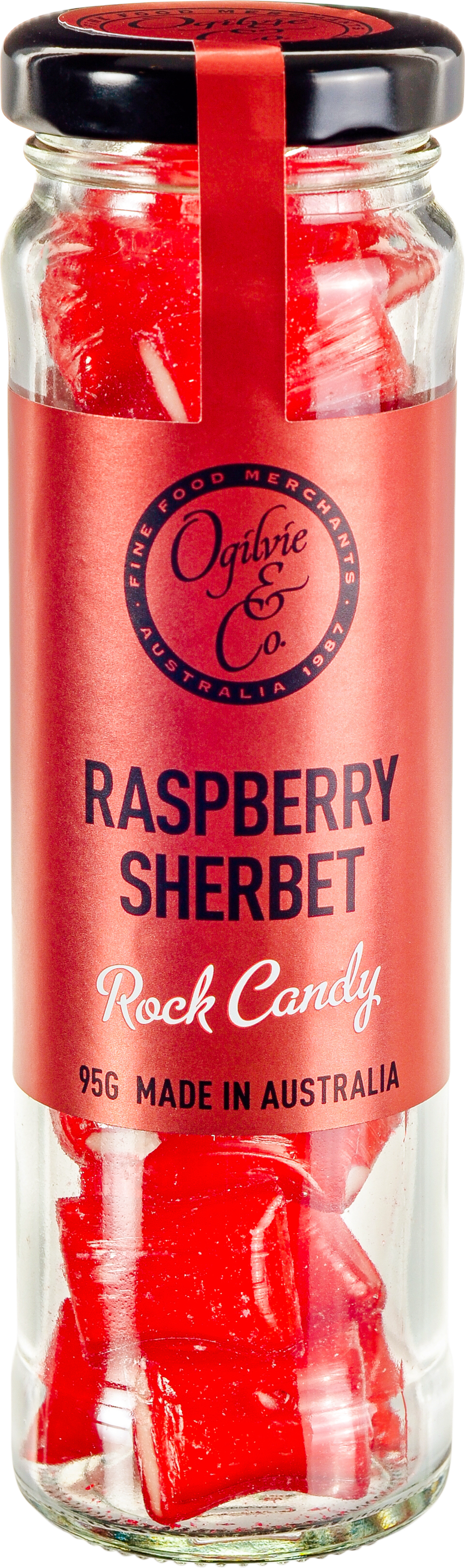 Raspberry Sherbet Rock 95g
