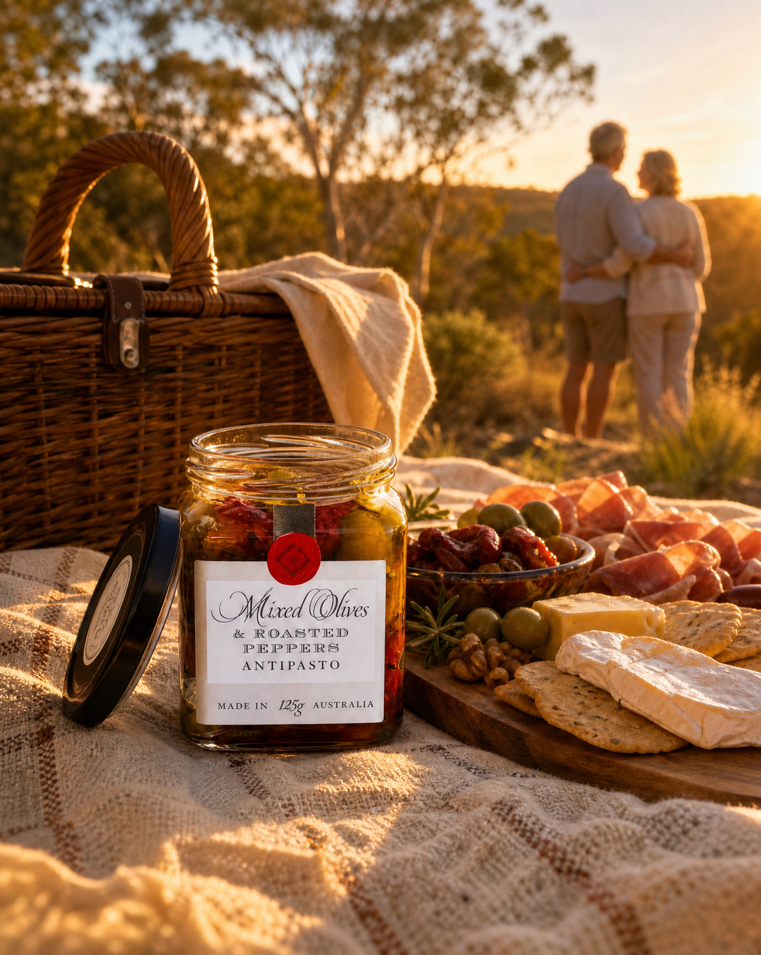 Mixed Olives &amp; Roasted Peppers 115g