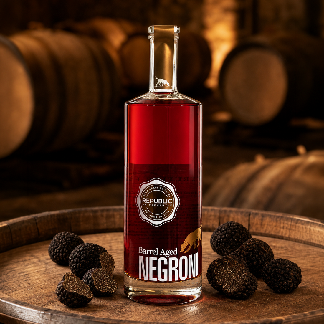 Truffle Barrel Aged Negroni