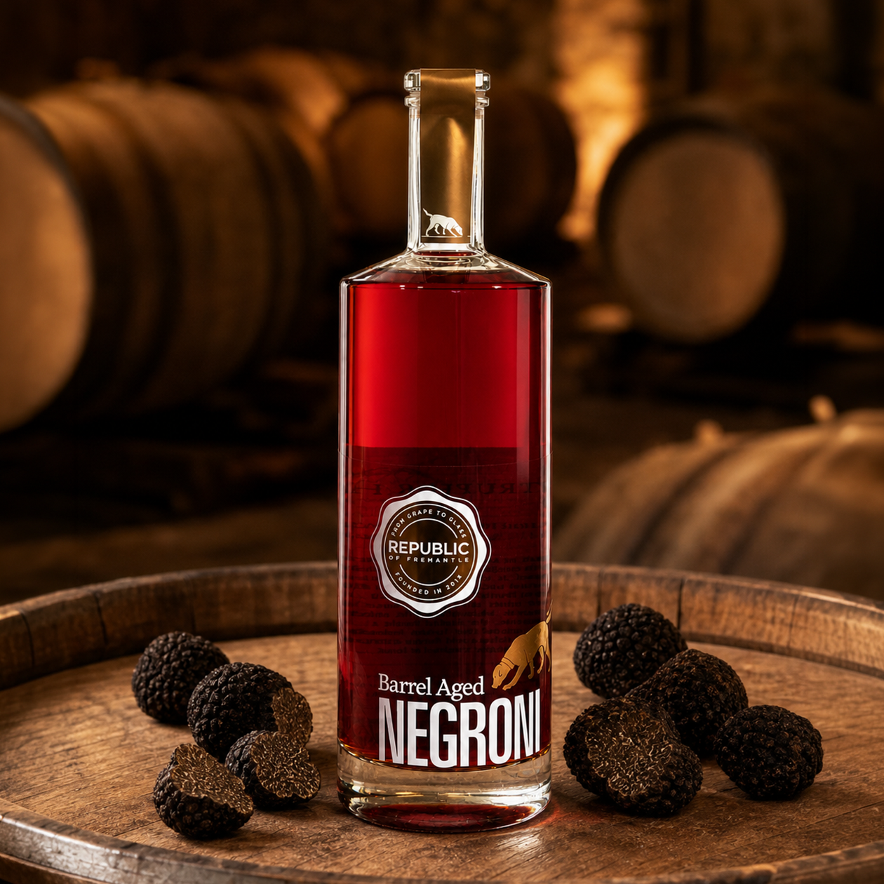Truffle Barrel Aged Negroni